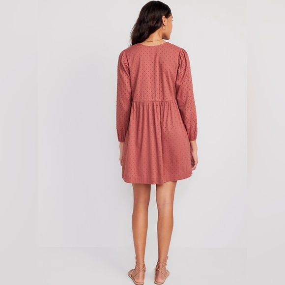 OLD NAVY Clip-Dot Mini Swing Dress NWT - Picture 2 of 6